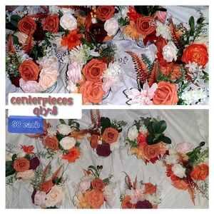 Sunset Terracotta wedding centerpieces